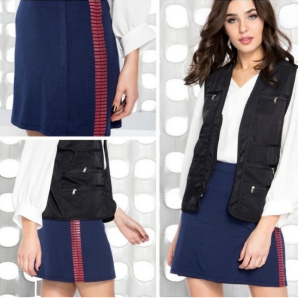 Her Universe Star Wars Han Solo Wrap Skirt Navy Blue